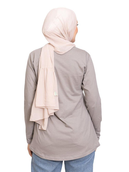 Forest Grey Printed Long - Sleeve Design 50 - Khotwh